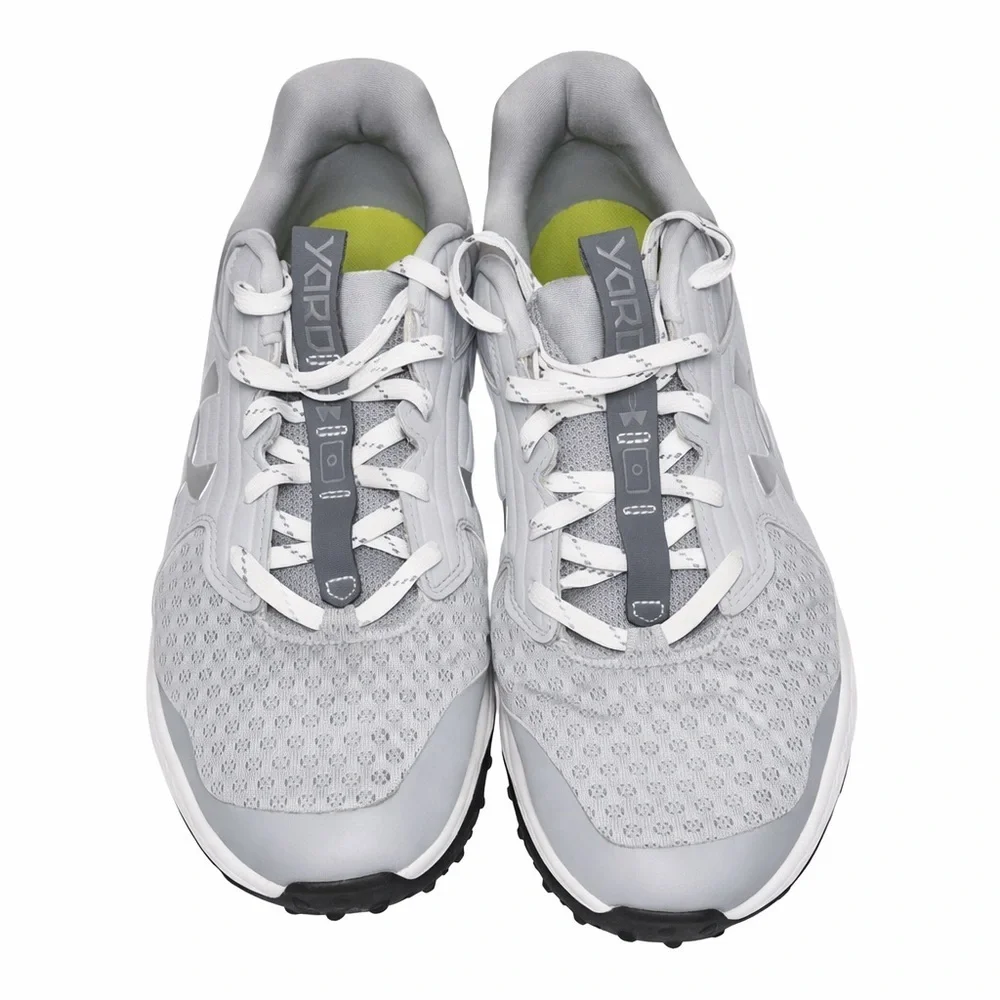 Under Armour Gray and Neon Turf shoes